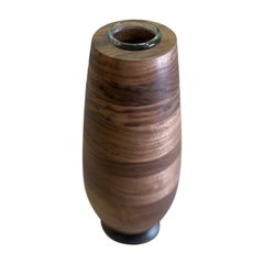 Vaso da fiori in Wood Wood e bronzo di Alabama Sawyer
