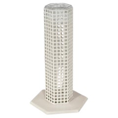 Flower Vase Skyscraper by Josef Hoffmann for Bieffeplast, Italy 1980s.