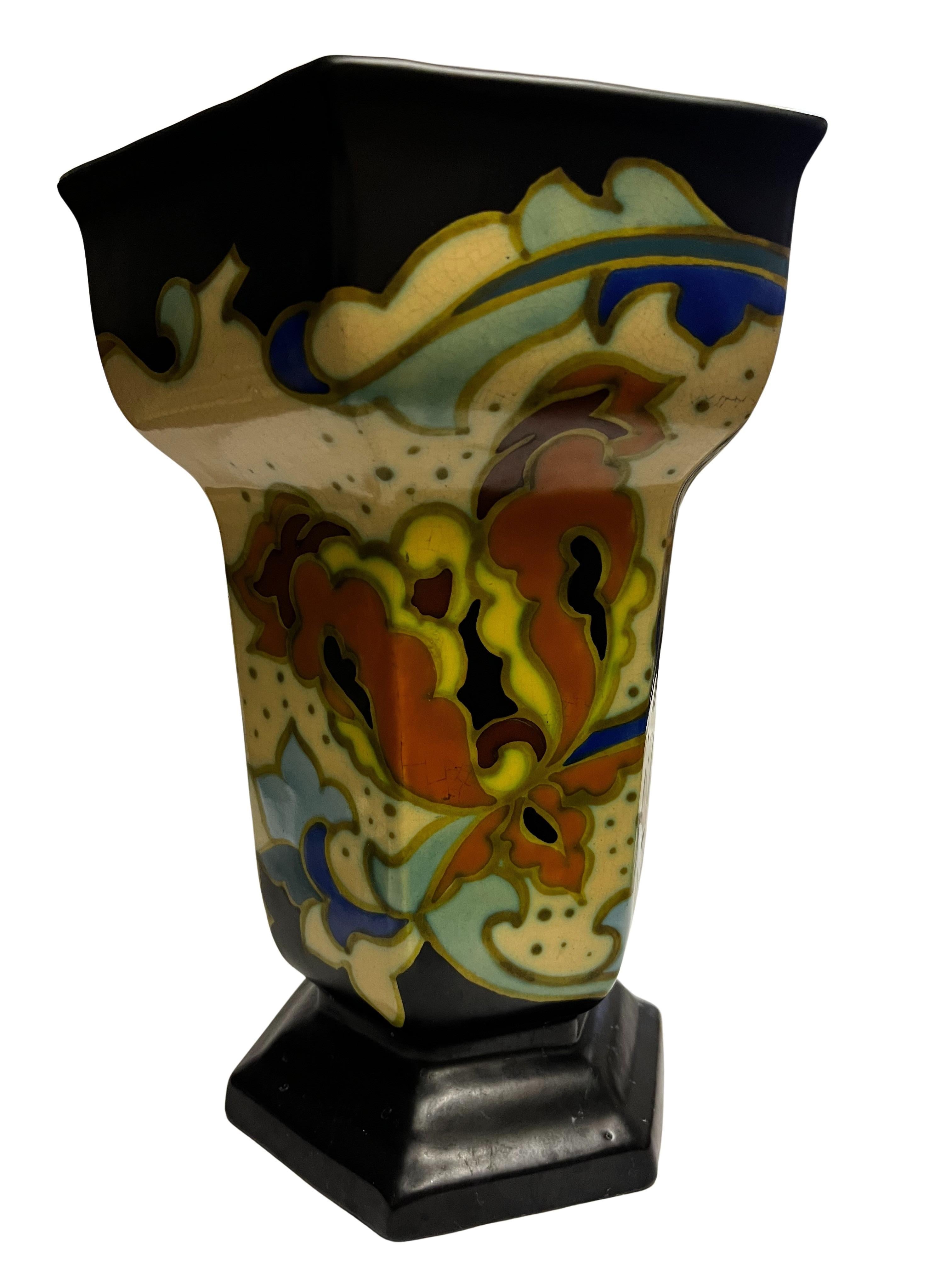 Mid-Century moderno Vaso da fiori, stile Maison Charles Catteau, anni '40, design di metà secolo, Belgio in vendita