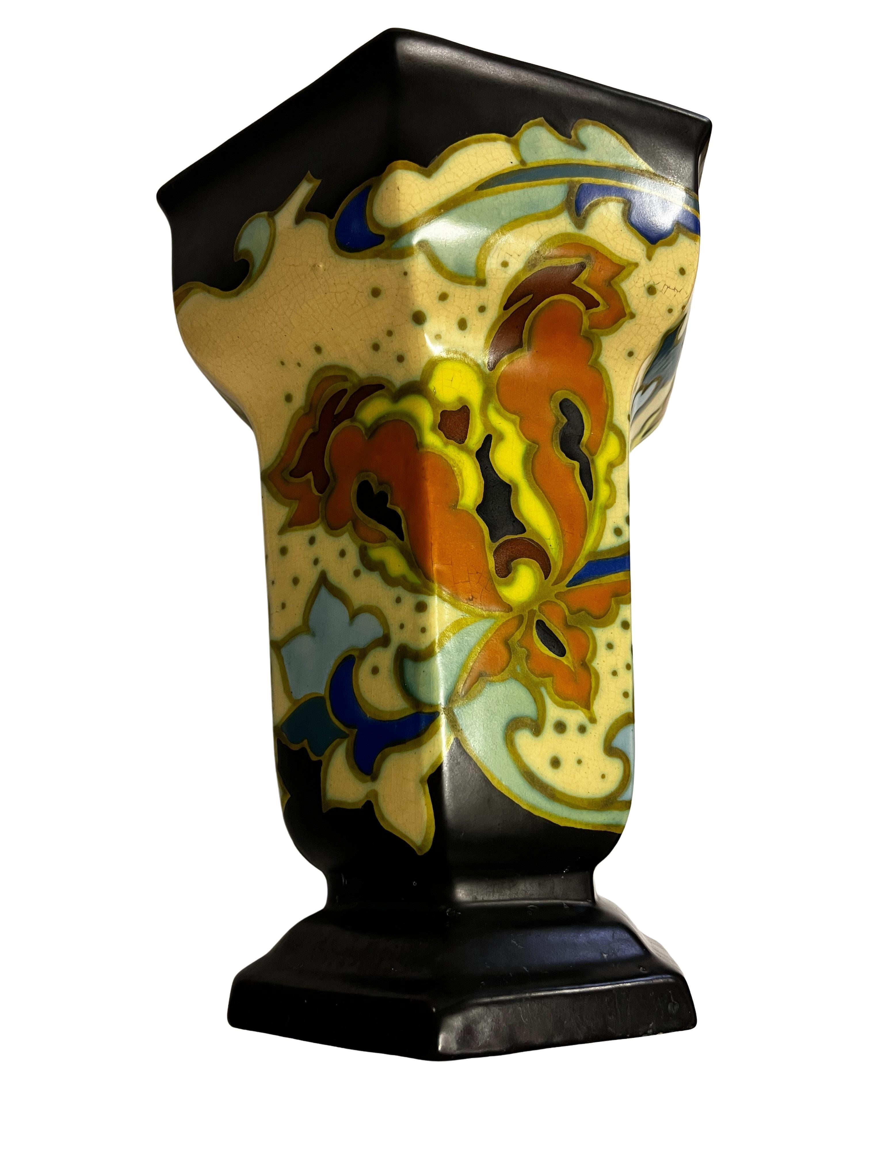 XX secolo Vaso da fiori, stile Maison Charles Catteau, anni '40, design di metà secolo, Belgio in vendita