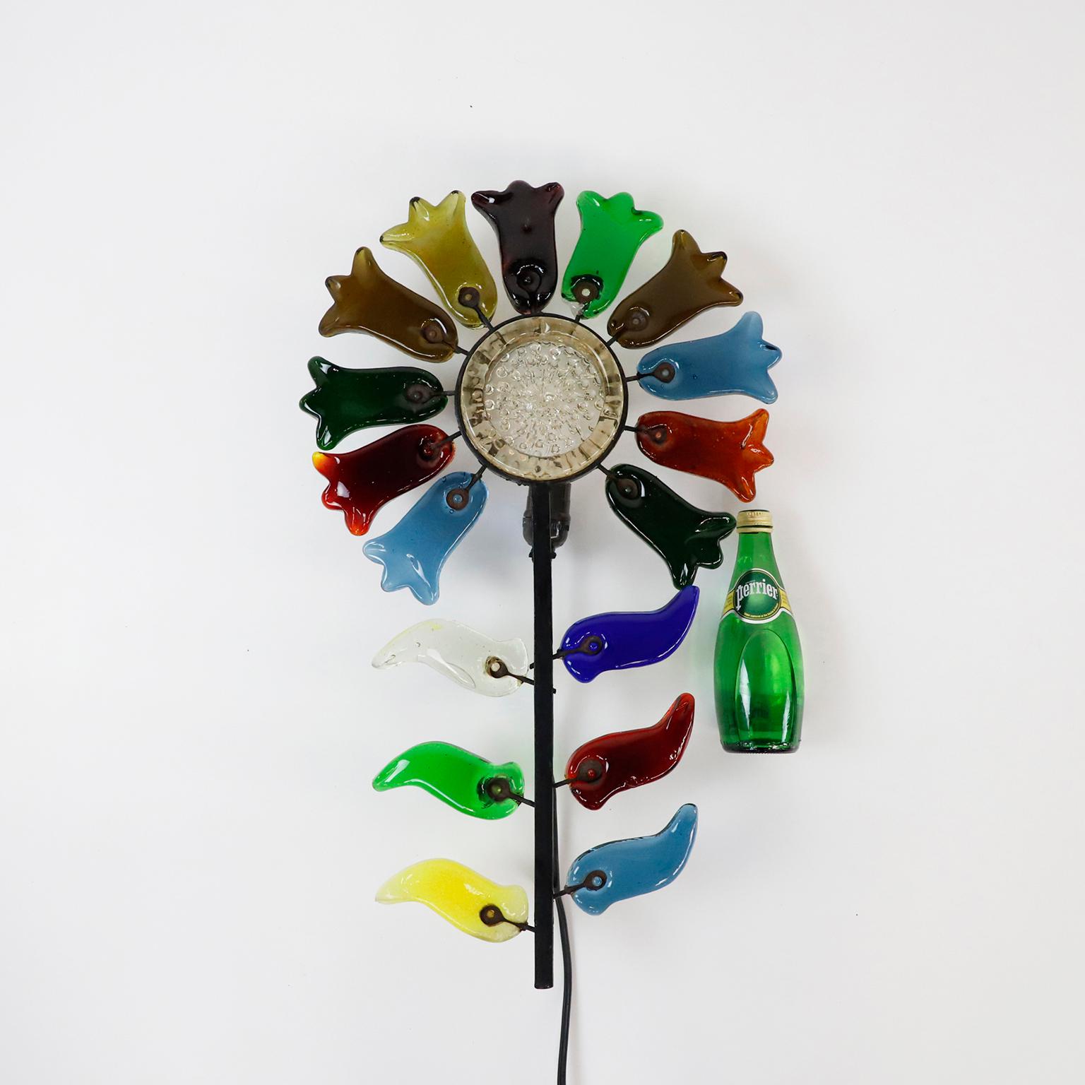 Mexican Flower Wall Sconce by Feders