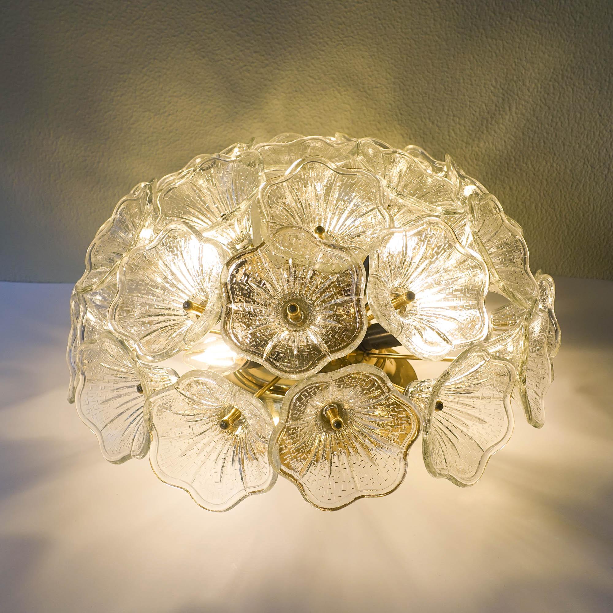 Flowerball Sputnik Ceiling/ Sconce by Paolo Venini for VeArt, 1960's 3