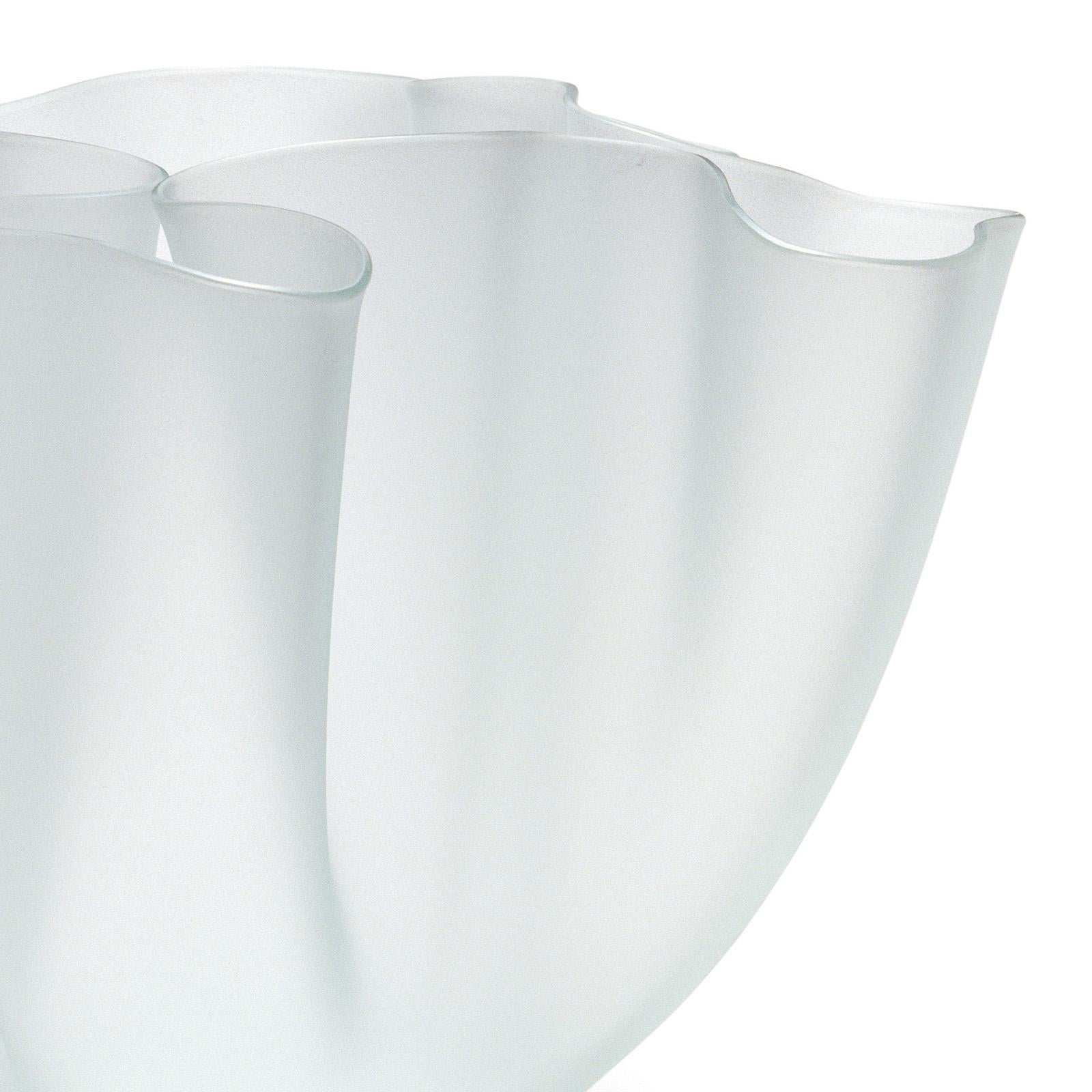 Italian Flowering White Vase For Sale