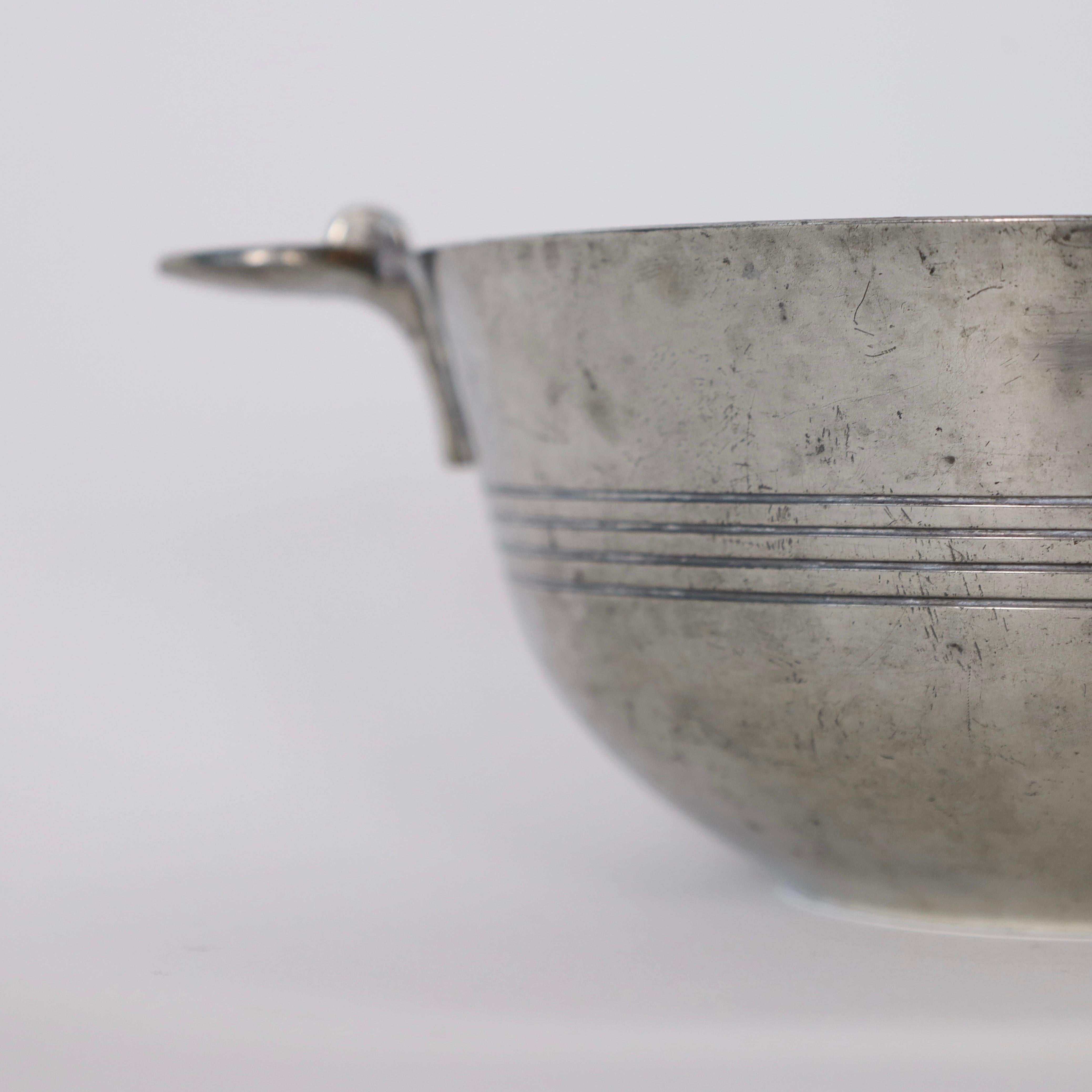 Étain Pot de fleurs par Just Andersen, années 1930, Danemark en vente