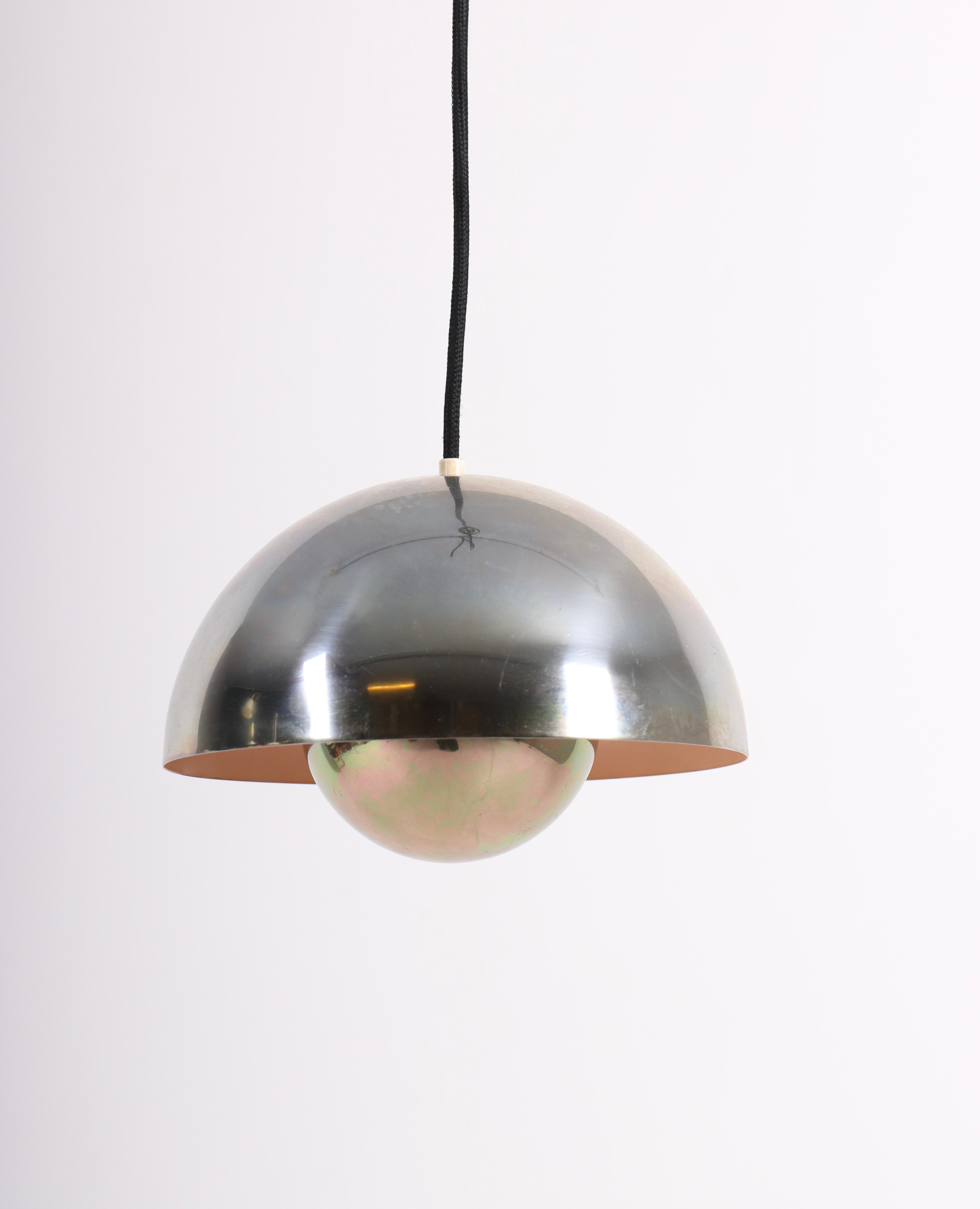 Pendant designed by Verner Panton for Louis Poulsen, Denmark in the 1960s. Great original condition.