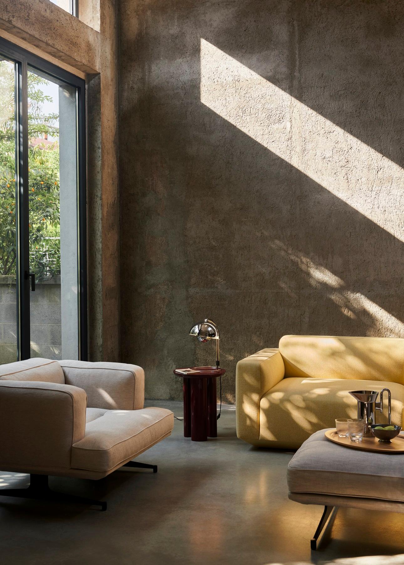 Flowerpot VP4, Chrome-Plated , Table Lamp by Verner Panton for &Tradition Lacado en venta