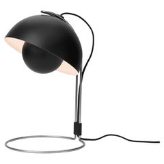 Flowerpot VP4, Matt Black , Table Lamp by Verner Panton for &Tradition