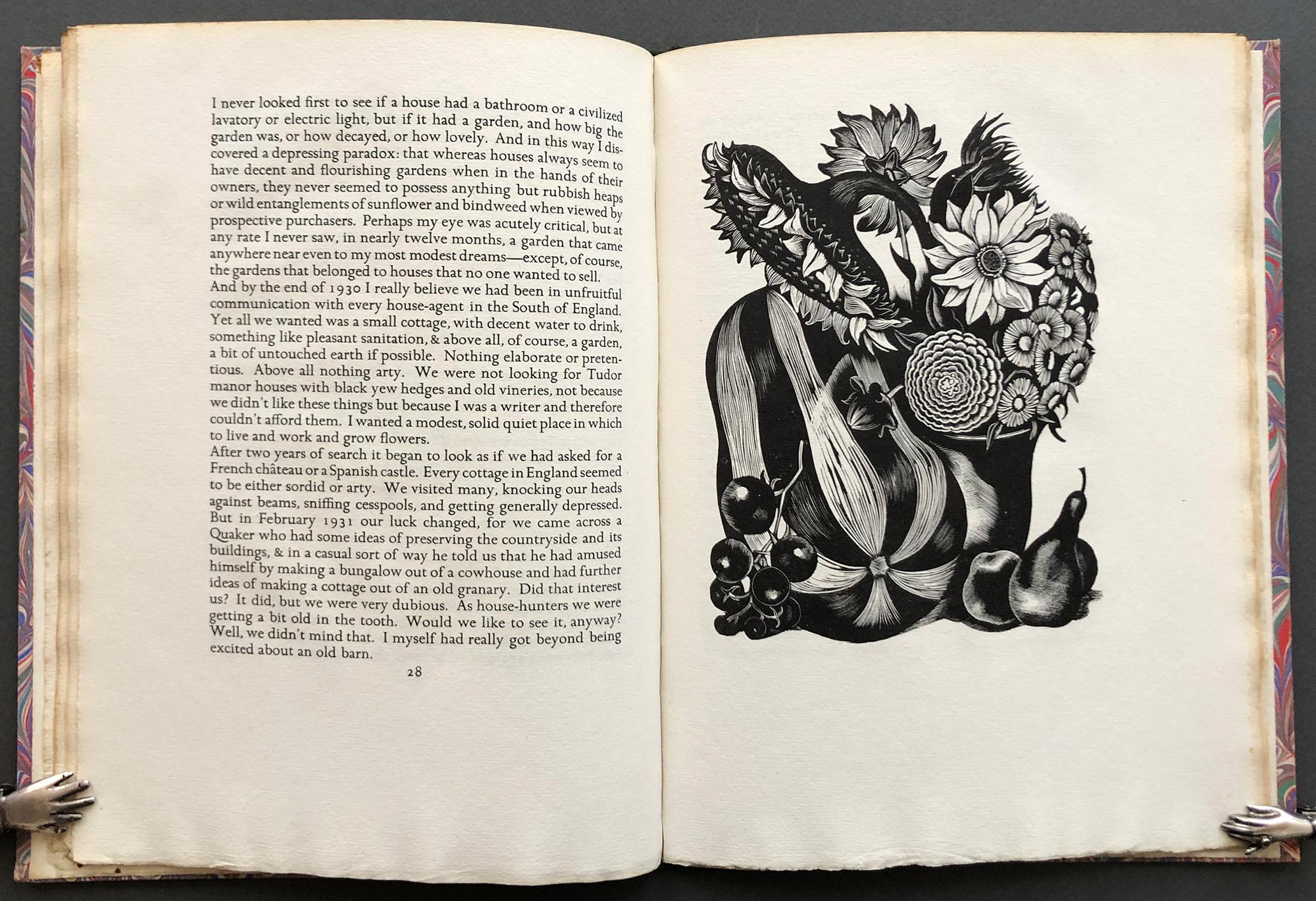 20th Century Flowers and Faces by H.E. Bates & John Nash / Golden Cockerel Press For Sale