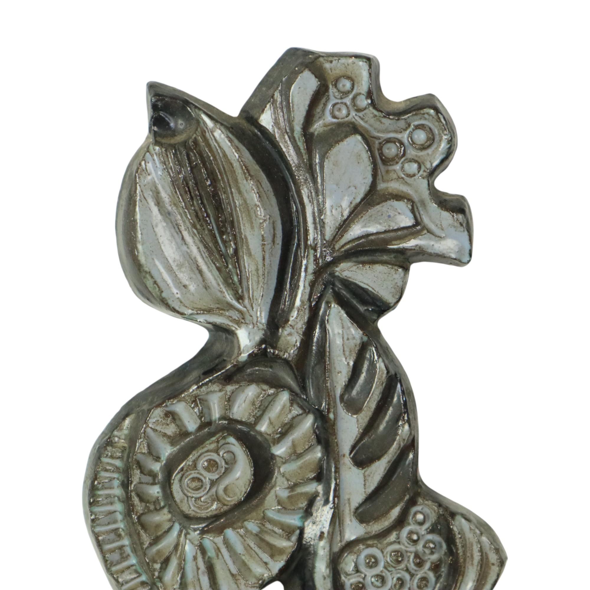 Smaltato Fiori Opera d'arte in bassorilievo Paul Vermeire Perignem in vendita