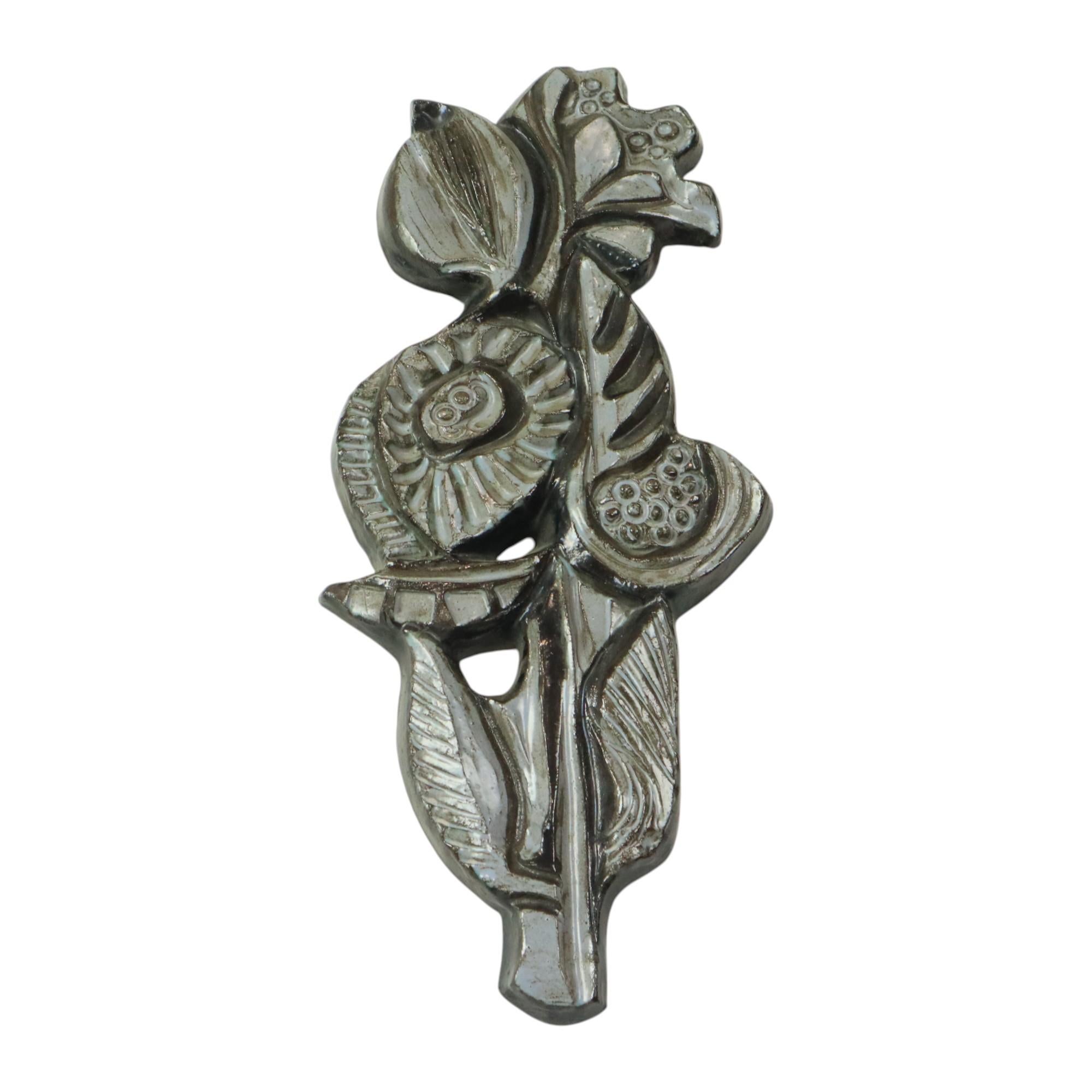 Cotto Fiori Opera d'arte in bassorilievo Paul Vermeire Perignem in vendita