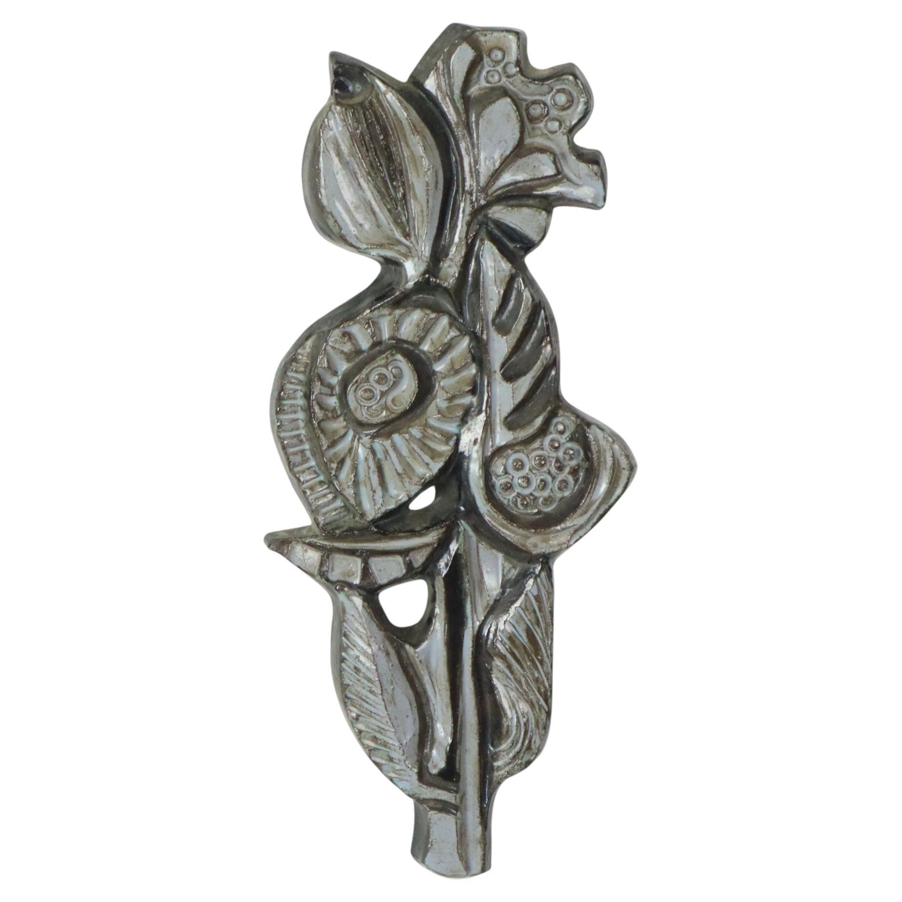 Fiori Opera d
arte in bassorilievo Paul Vermeire Perignem