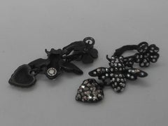 Askew London Diamante Hearts  Flowers and Bees Vintage Drop Earring
