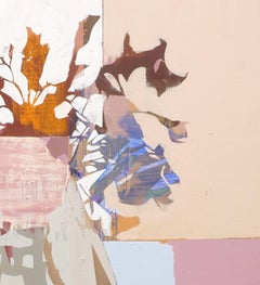 Flowers by the Danish Contemporary Artist Lars Tygesen B. 1979, Oil on Canvas