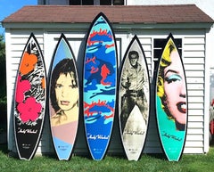 Flowers (carbon) Surfboard after Andy Warhol