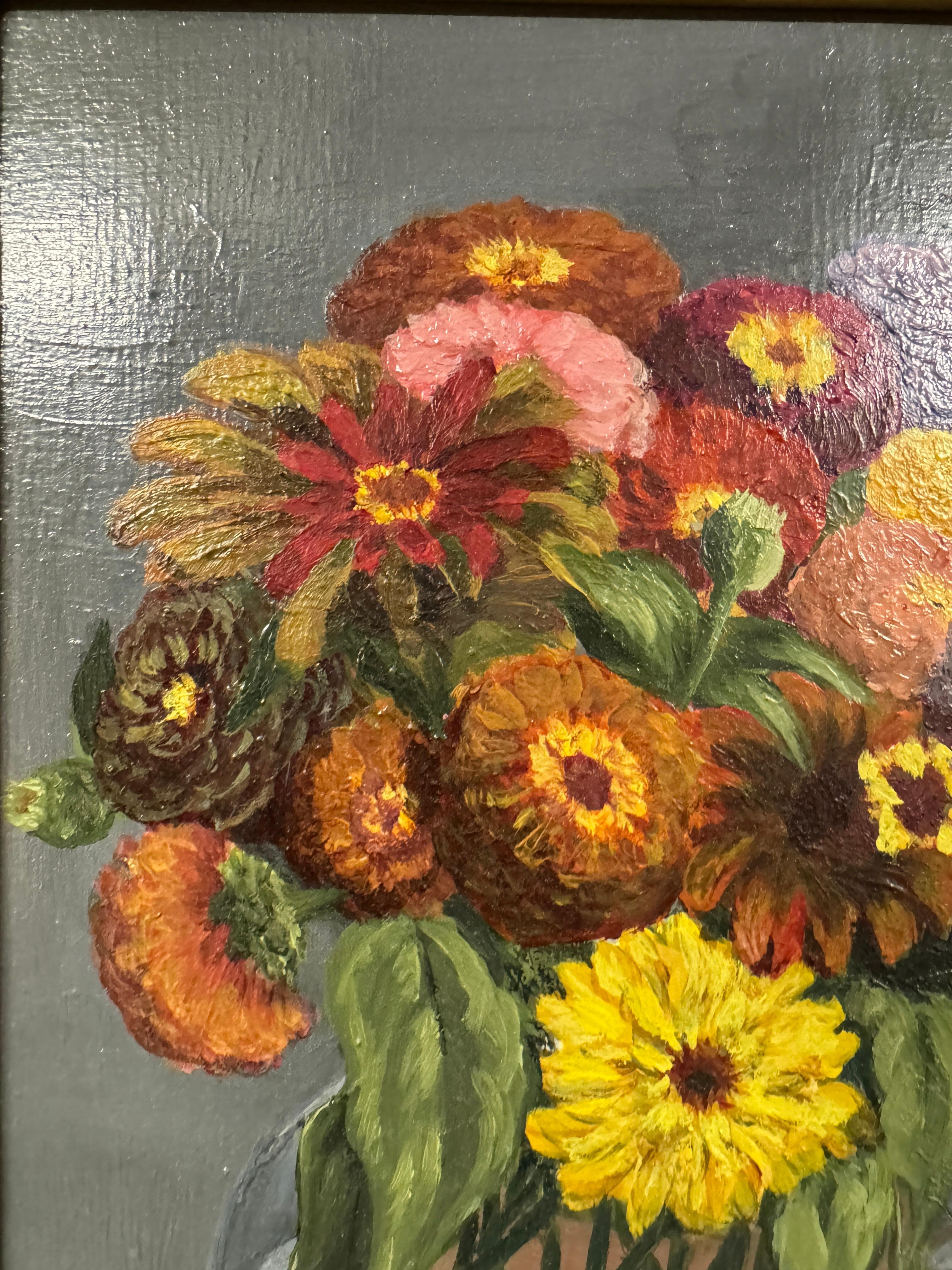 British 'Flowers in a Glass Jug' by Annamaria Succi Edelstein (1935 -2024) For Sale