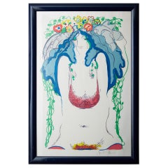 "Flowers in Her Hair, " Frank Gallo Signed Serigraph