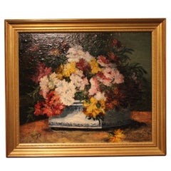 Flowers Painting by Henri Cauchois
