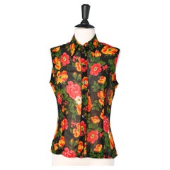 Flowers printed sleeveless shirt Dolce & Gabbana 