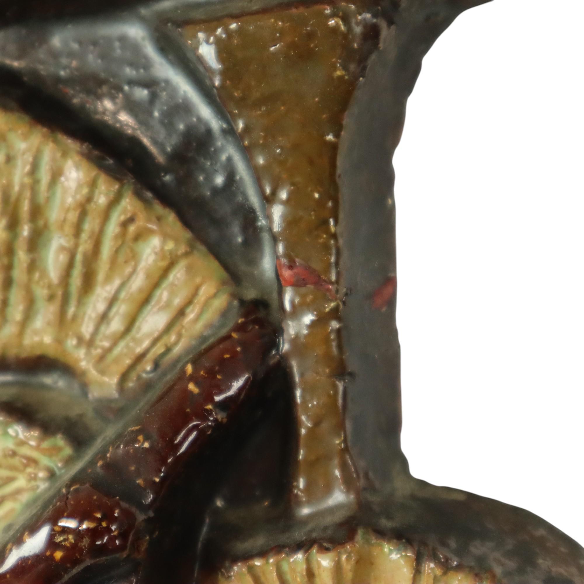 Fine XX secolo Scultura di fiori Paul Vermeire 47cm in vendita