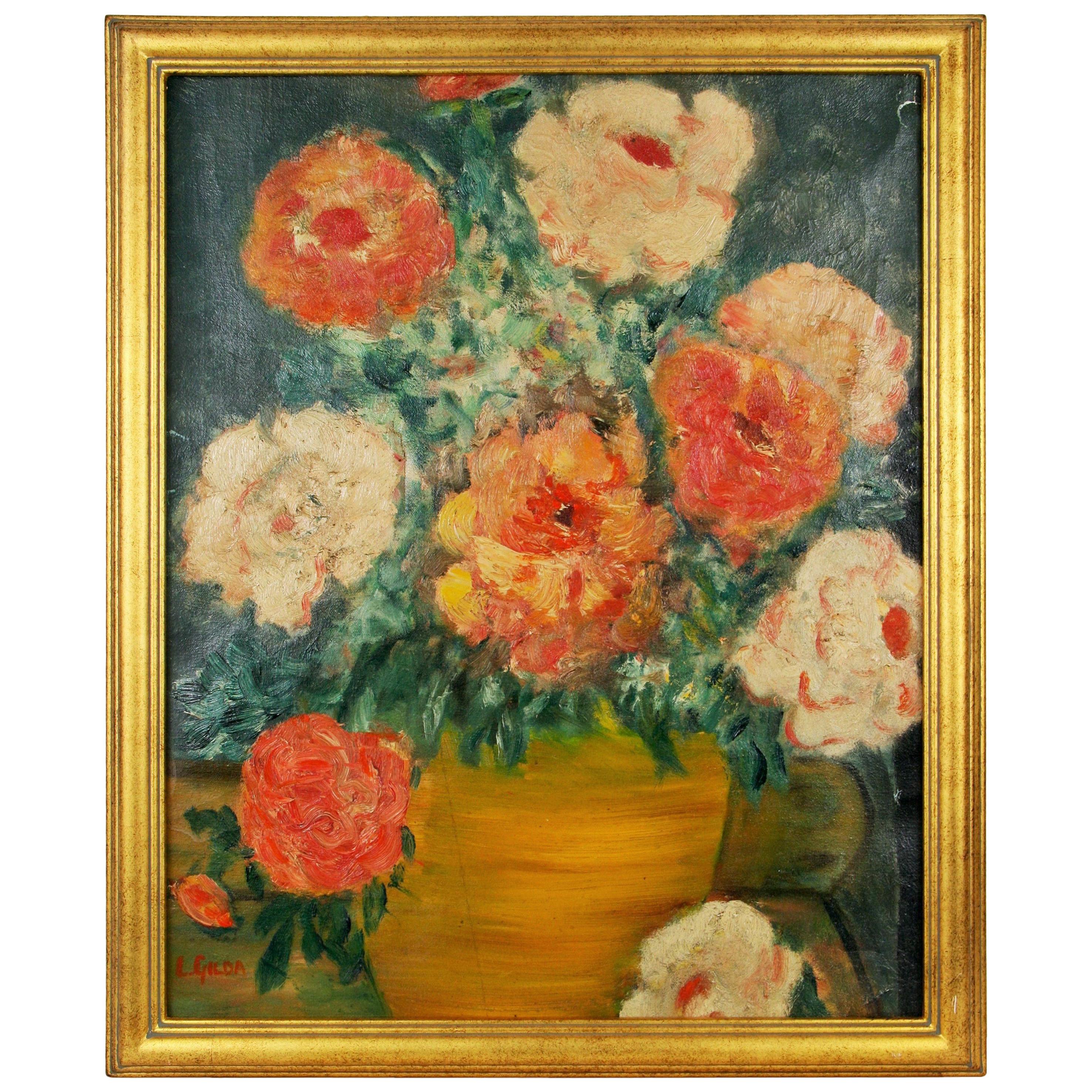 Flowers Still Life Painting, 1950