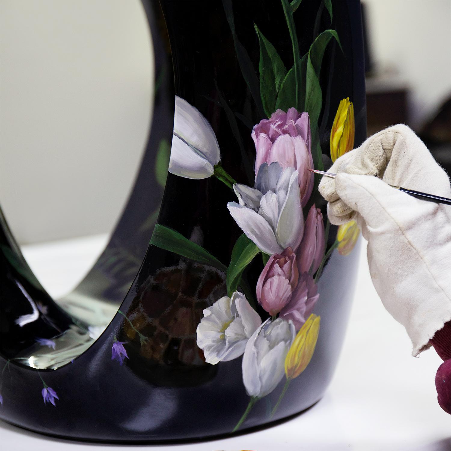 Tabouret à fleurs en vente 2