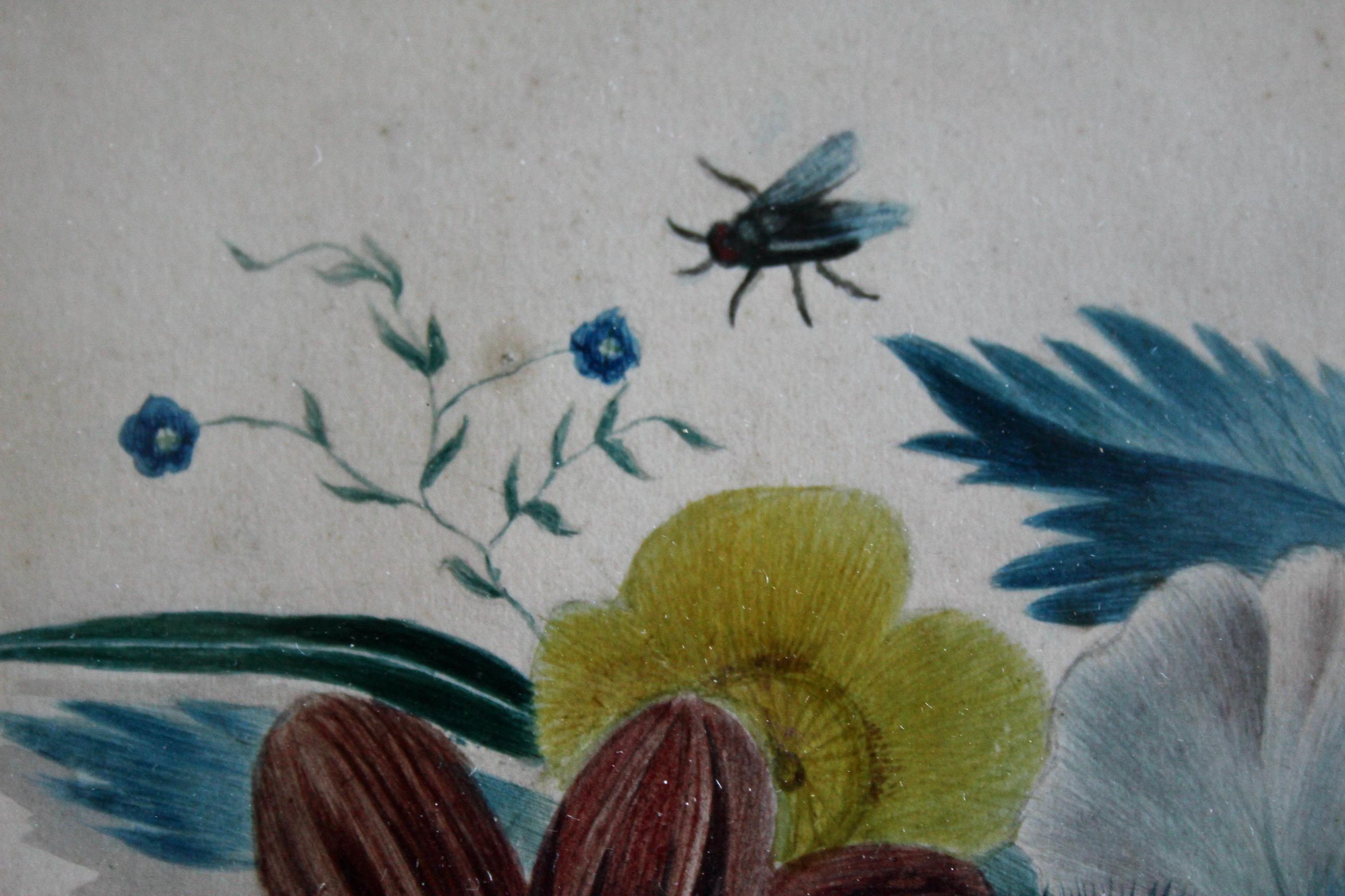 Blumen Aquarell signiert Whittingham im Zustand „Gut“ im Angebot in grand Lancy, CH