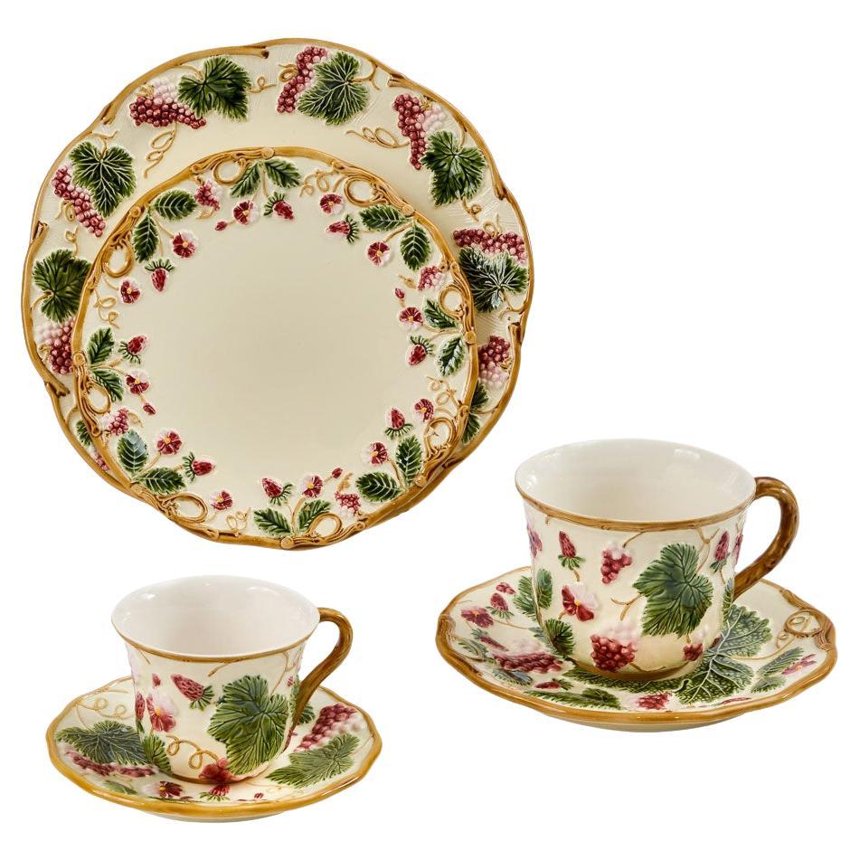Flowery "George Sand" Set of 4 Pieces For Sale