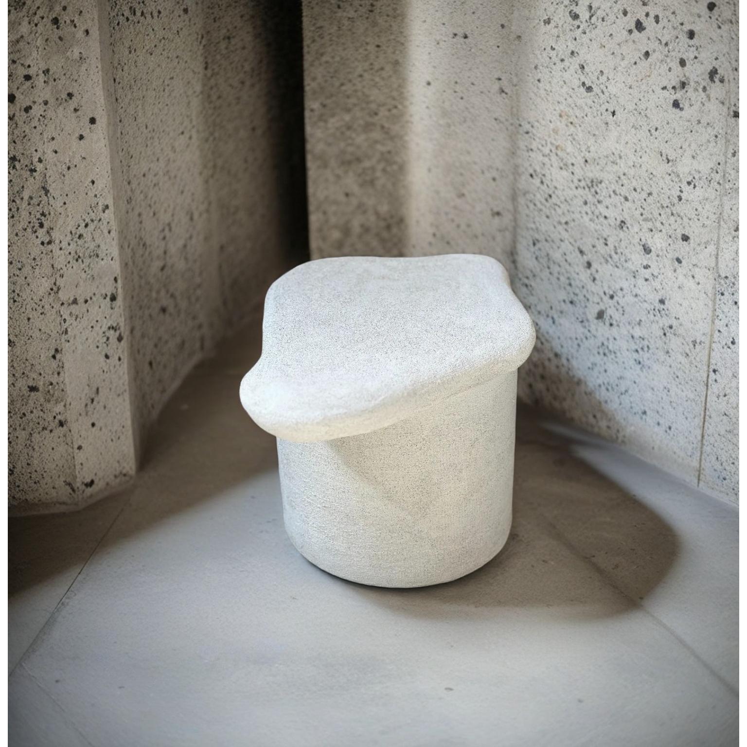 Modern Flowform Mini Stool by Aeny Studio For Sale