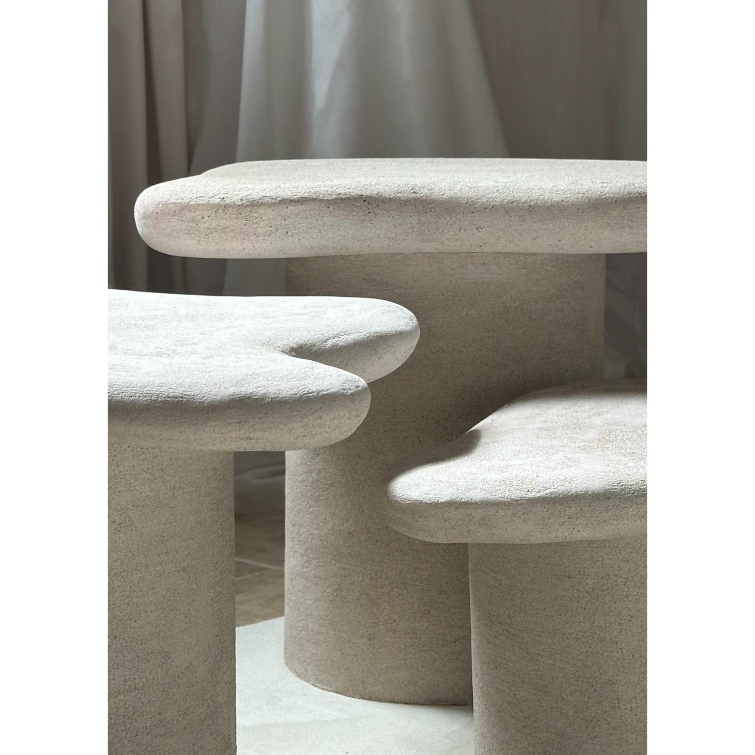 Canadian Flowform Mini Stool by Aeny Studio For Sale