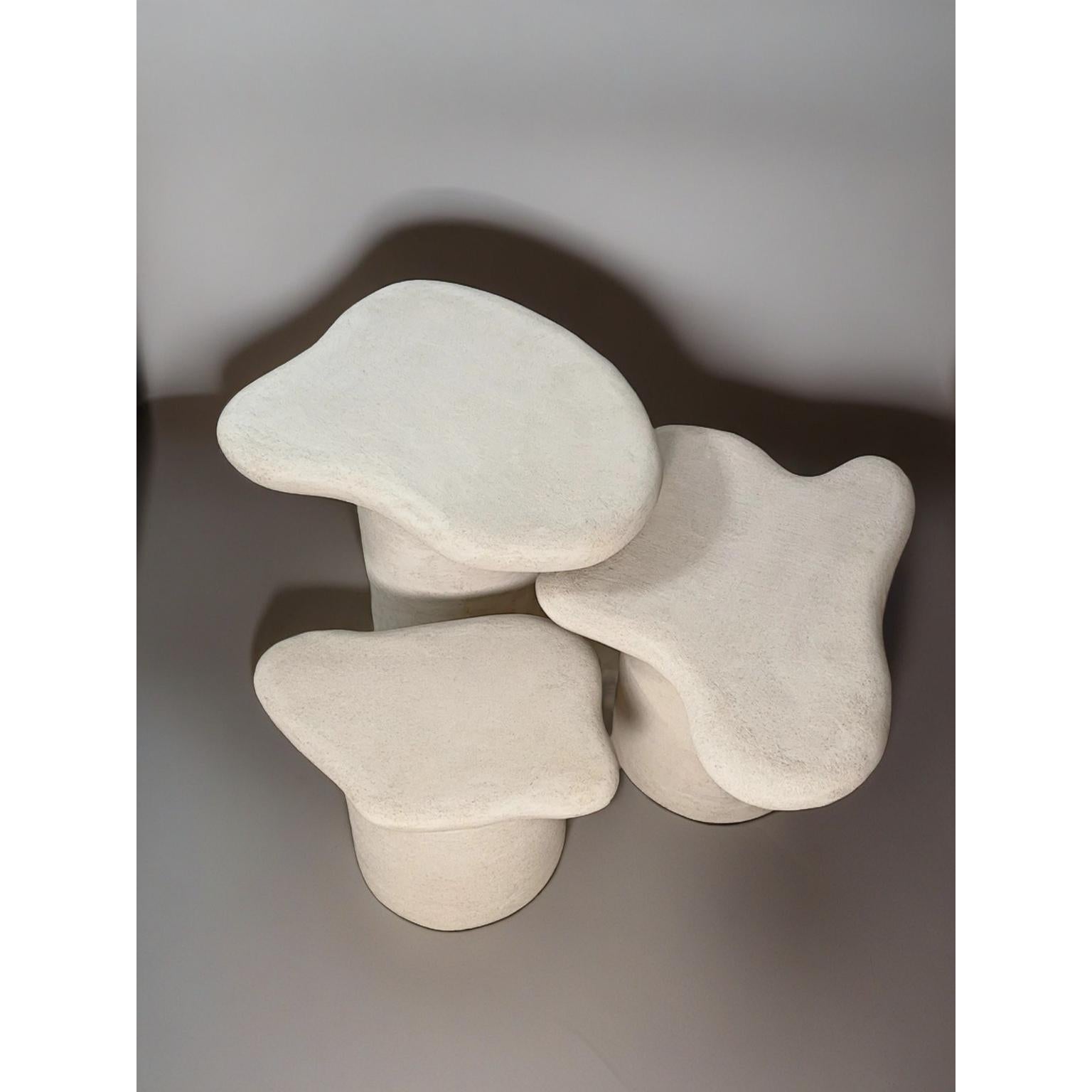 Flowform Mini Stool by Aeny Studio In New Condition For Sale In Geneve, CH