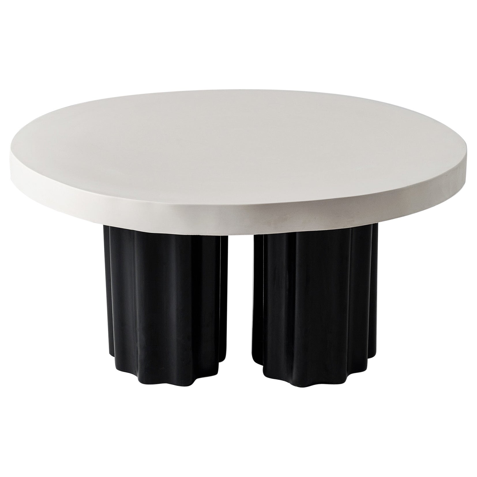 Flowing Black And White 90 Coffee Table by Perler