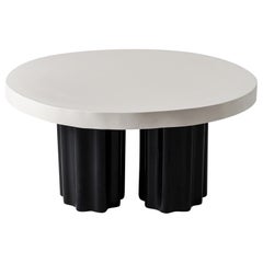 Flowing Black And White 90 Coffee Table by Perler