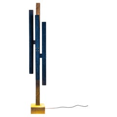 Flowlight UK Sculptural Light Vessel Handcrafted Wood Standing Light Black Unite