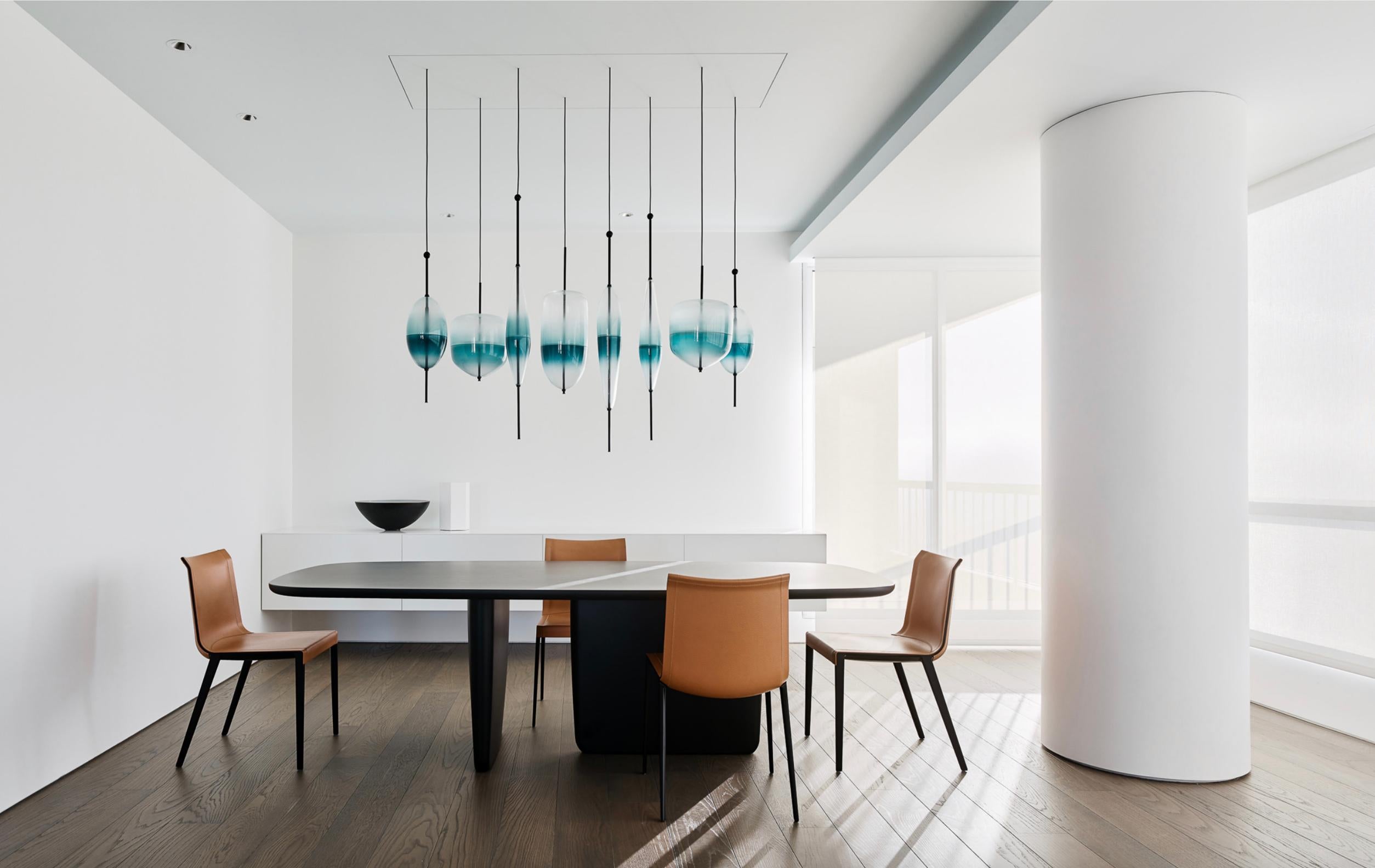 Flow[T] S1 by Nao Tamura — Murano Blown Glass Pendant Lamp For Sale 2