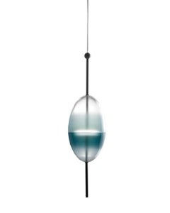 FLOW[T] S1 Lampada a sospensione in turchese di Nao Tamura per WonderGlass