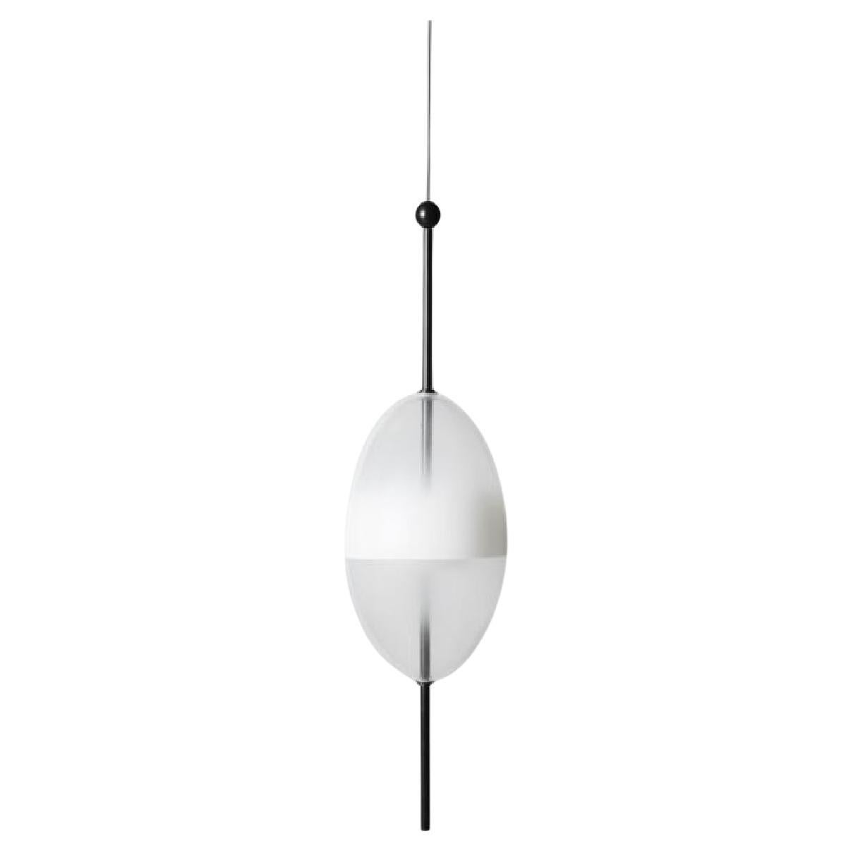 FLOW[T] S1 Pendant lamp in White by Nao Tamura for Wonderglass For Sale