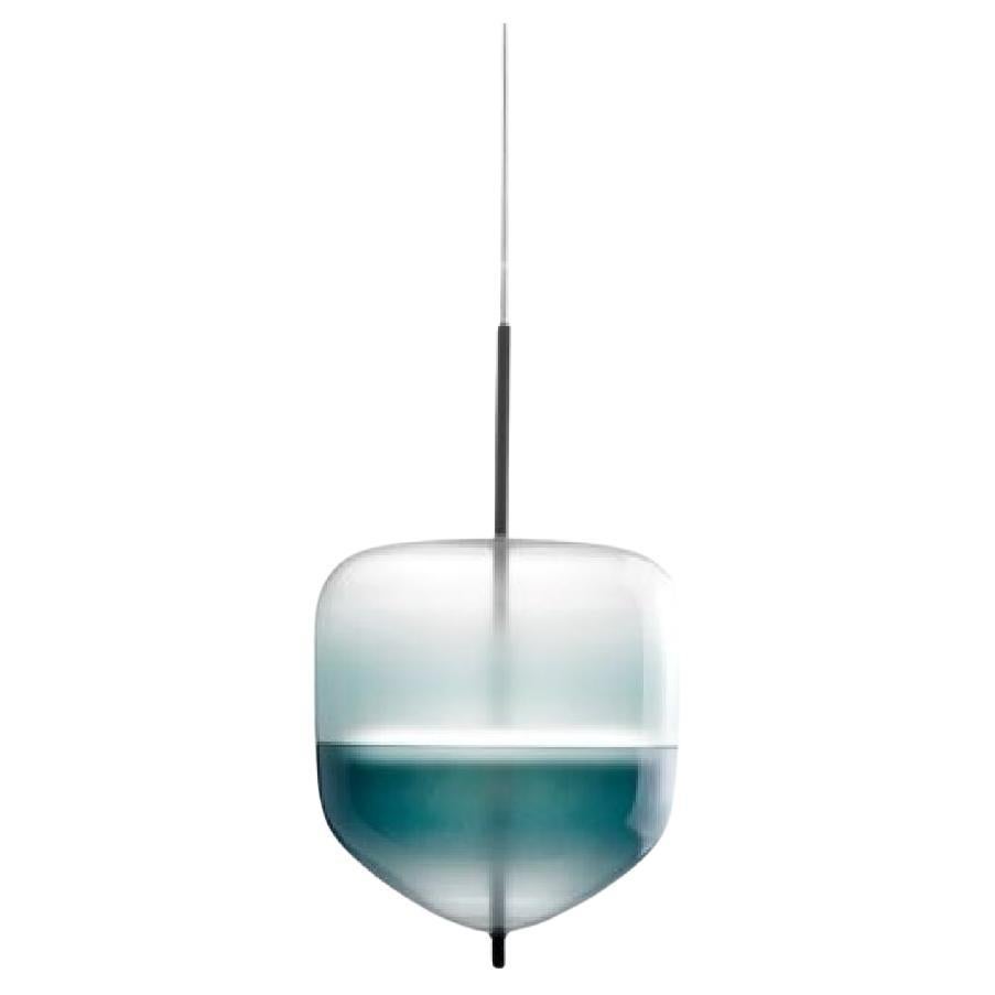 FLOW[T] S4 Pendant lamp in Turquoise by Nao Tamura for Wonderglass For Sale
