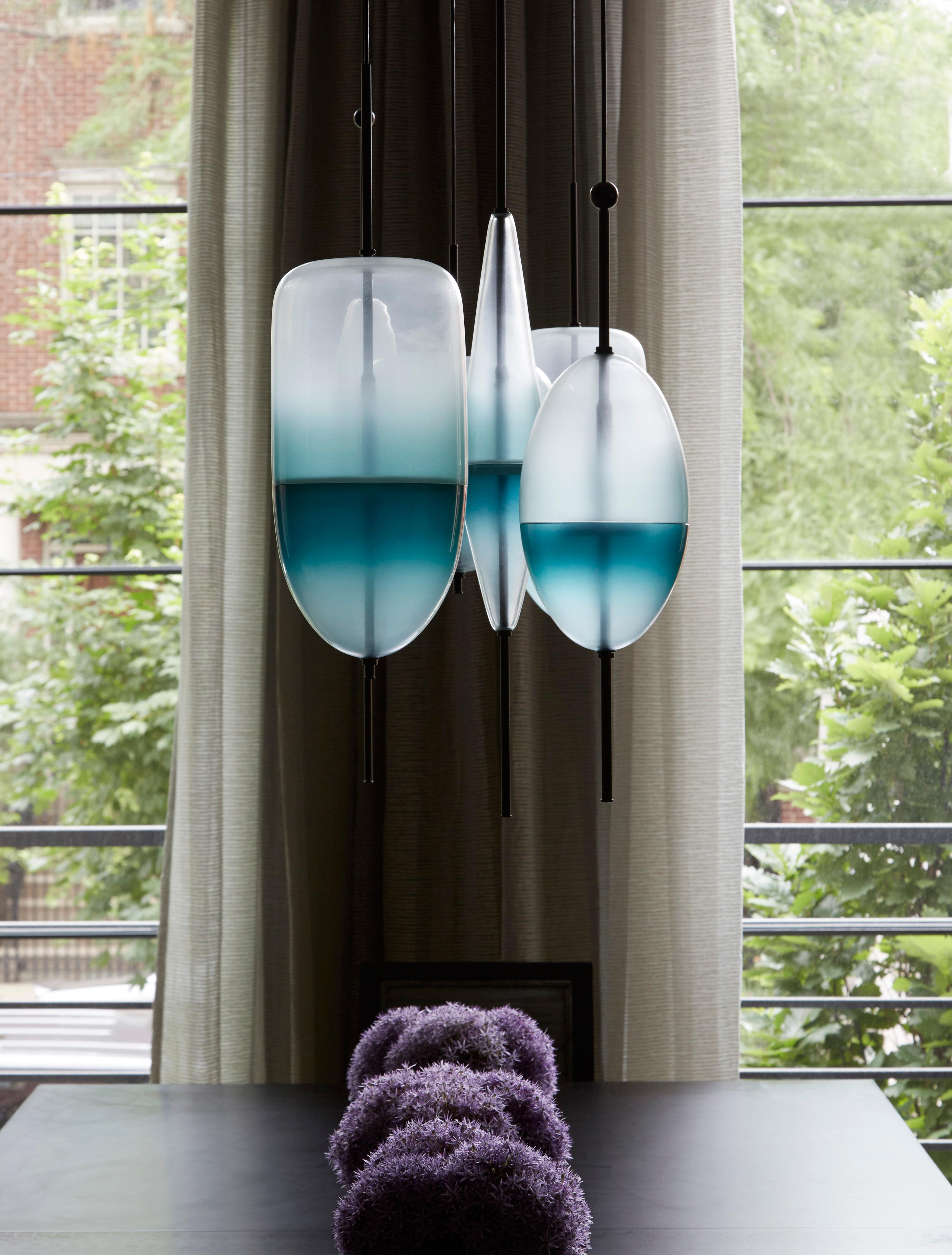 Italian Flow[T] S5 by Nao Tamura — Murano Blown Glass Pendant Lamp For Sale