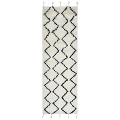 Floyd, Bohemian Shaggy Moroccan Handwoven Area Rug, Snow