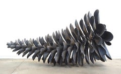 Original steel sculpture by Floyd Elzinga PINE CONE 86" #19-354