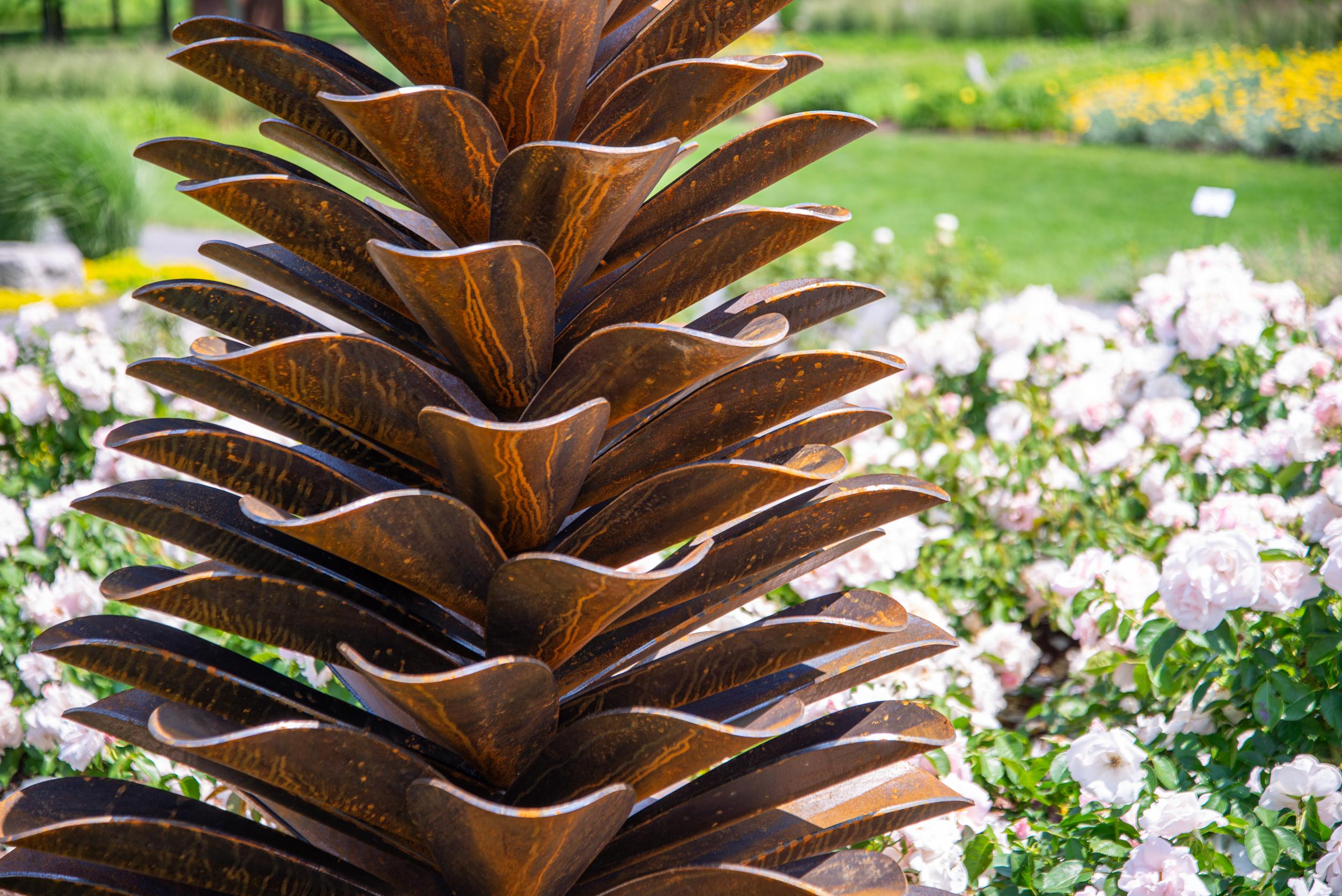 Pine Cone 24-240 - large, rusted, contemporary, Corten steel, outdoor sculpture For Sale 3
