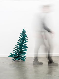 Pine Cone Bronze 22-557 - still life, nature, verdigris bronze, indoor sculpture