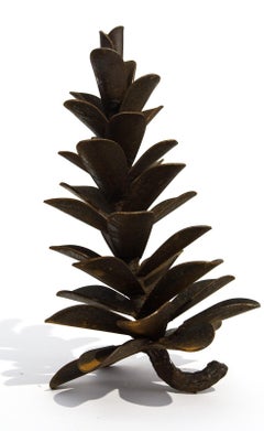Pine Cone Corten Steel - Naturally weathered rusted surface