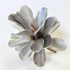 Pine Cone, sophisticated stainless steel nature sculpture