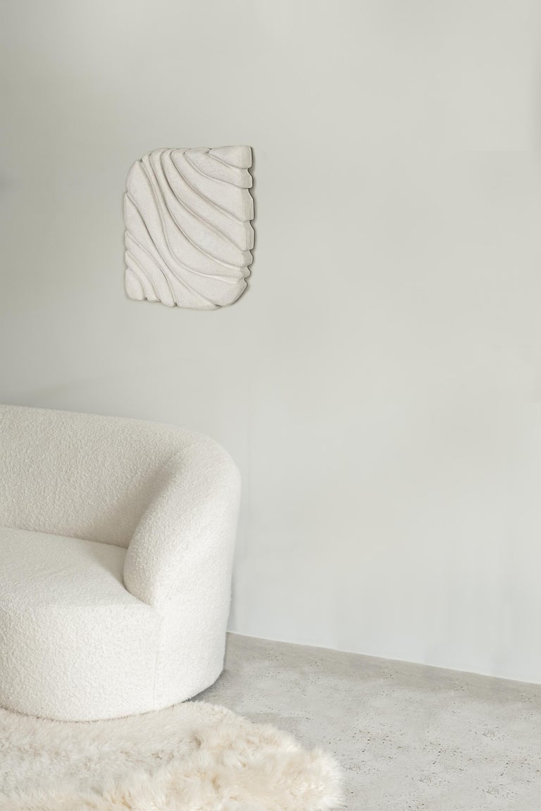 Fluentem Creatura Carrara Wall Sculpture by Eline Baas For Sale at 1stDibs