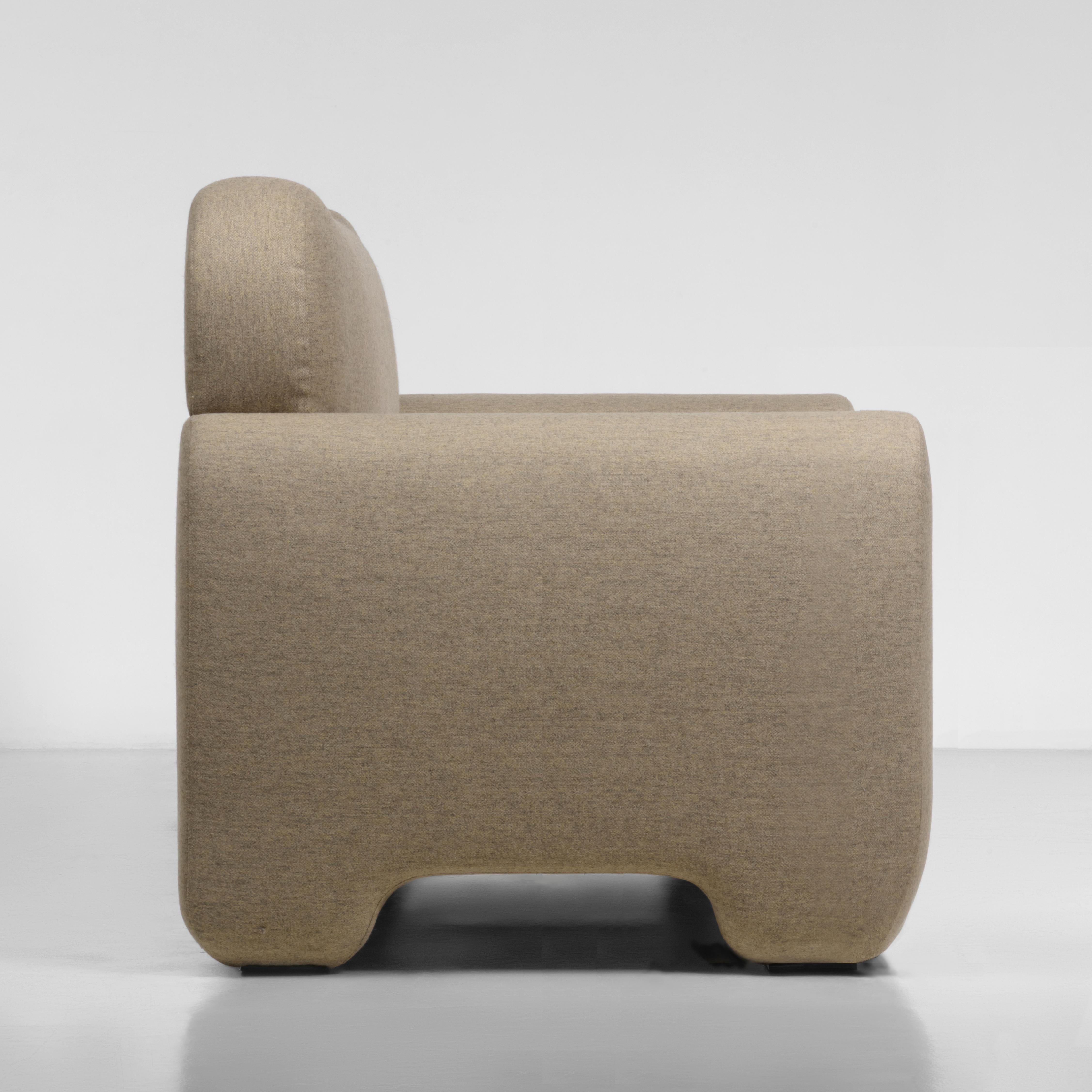 Organic Modern Fluffy Contemporary Armchair by Faina For Sale