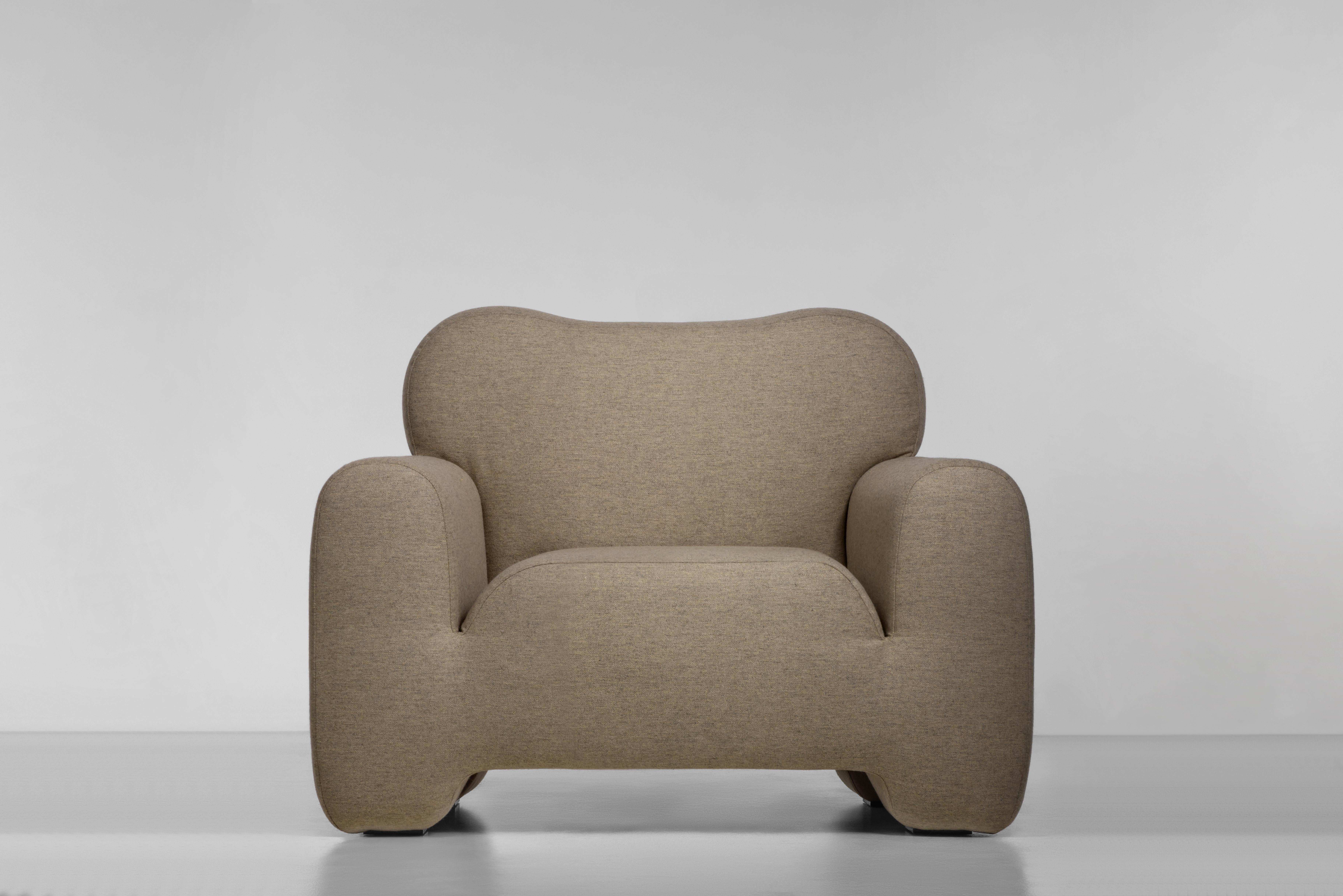 Ukrainian Fluffy Contemporary Armchair by Faina For Sale