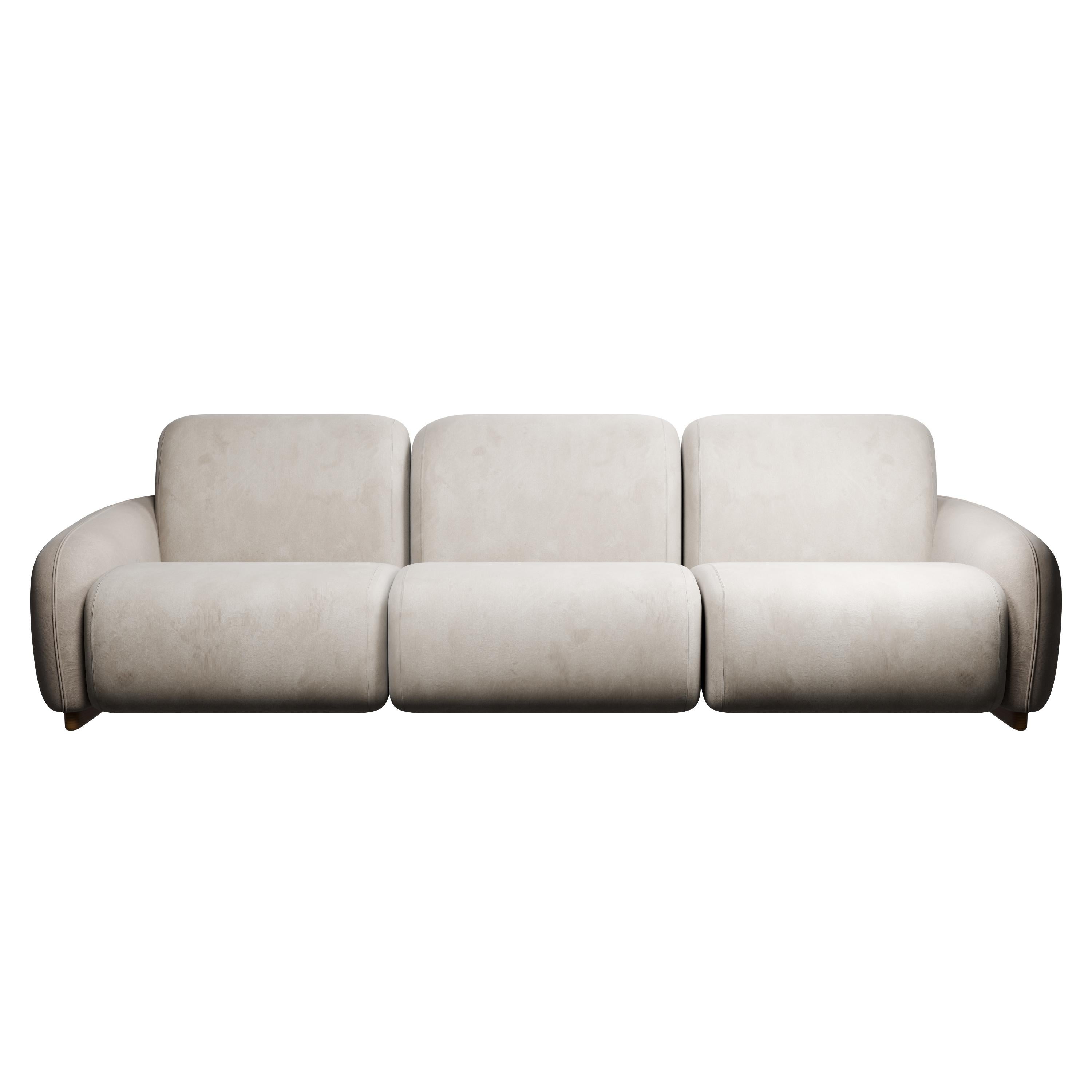 Ti presentiamo il Divano Cotton, un capolavoro di comfort lussuoso e design elegante. Questo divano ti invita a sprofondare nei suoi sontuosi cuscini, offrendoti un'esperienza di relax e tranquillità senza pari. Chiamato così per la sua morbida e