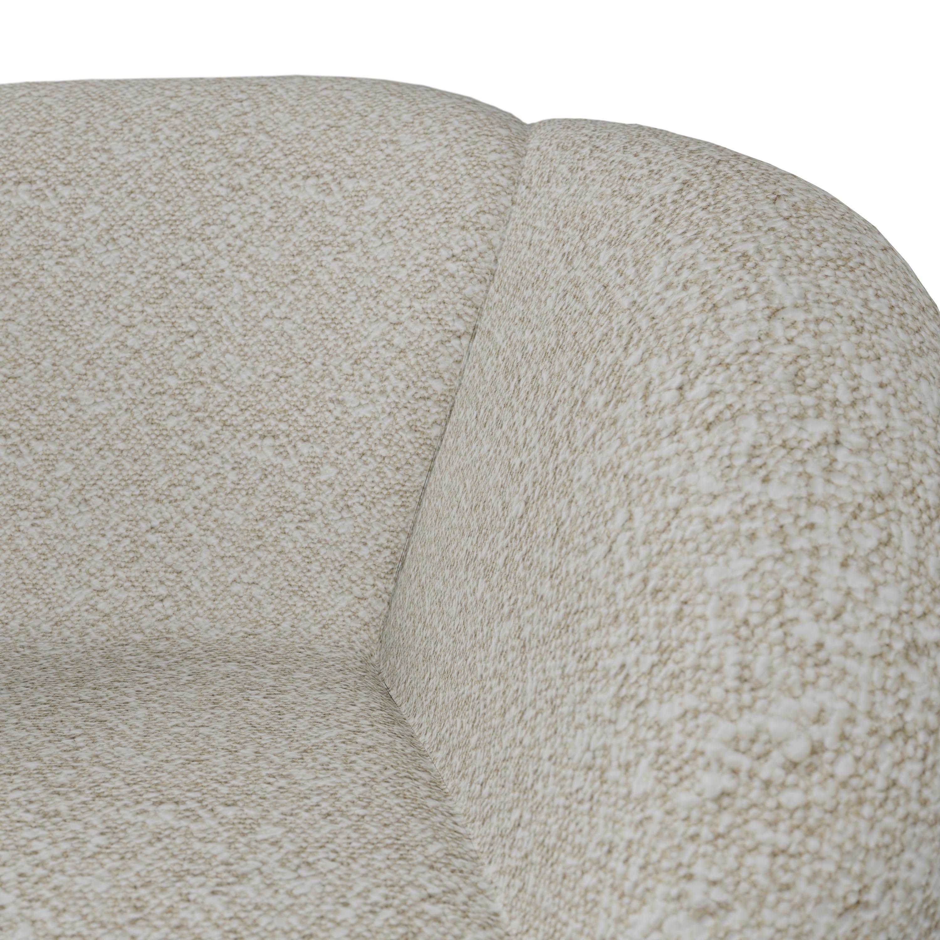 Poltrona Whiting Mallow in tessuto boucle bianco realizzata a mano da Murmurio In condizioni Nuovo in vendita a Lordelo, PT