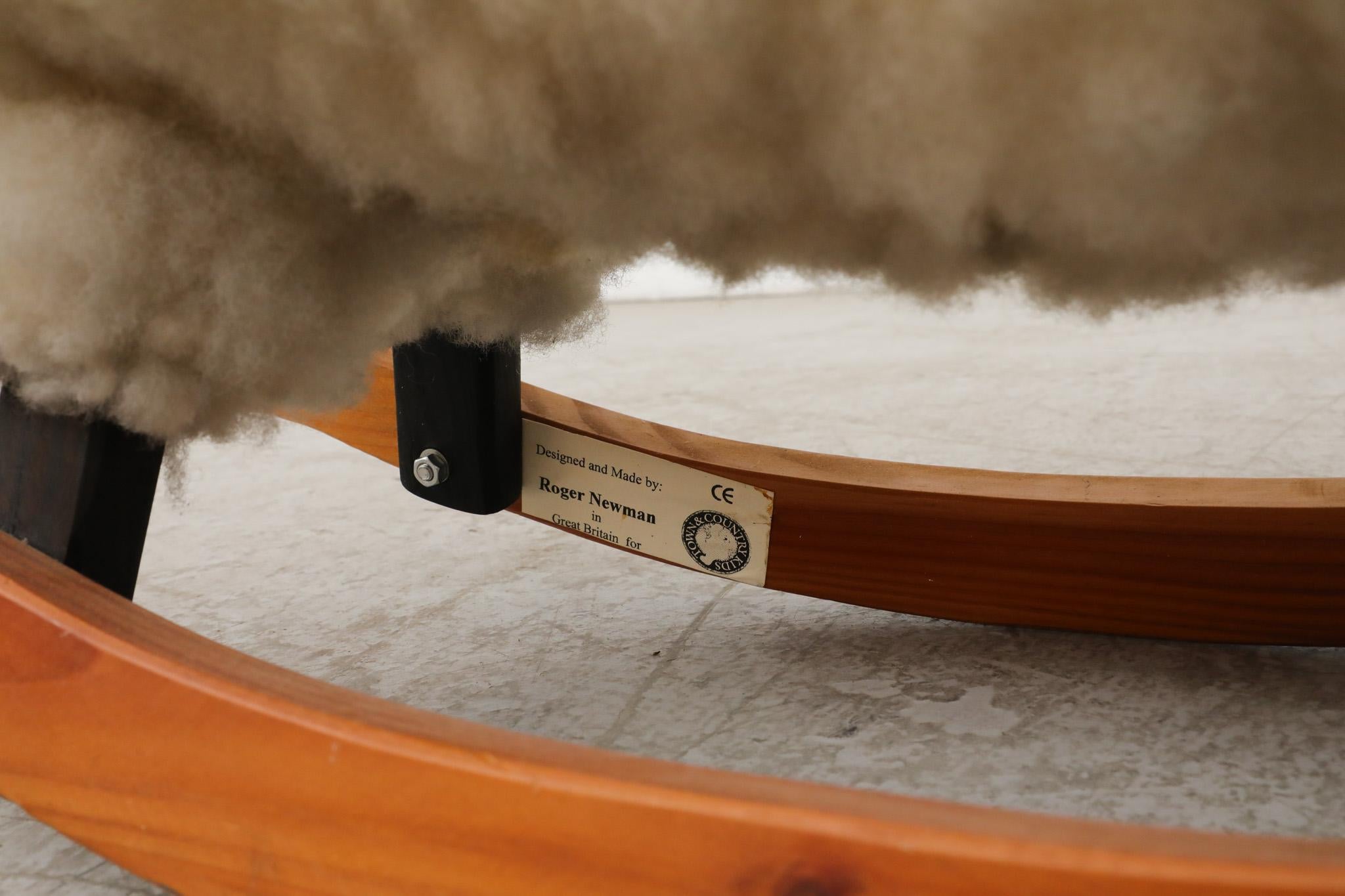Fluffy White Rocking Sheep by Roger Newman, 1960s 8